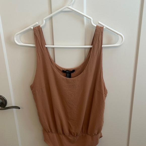 Forever 21 Tan / Peach Bodysuit - Picture 2 of 4